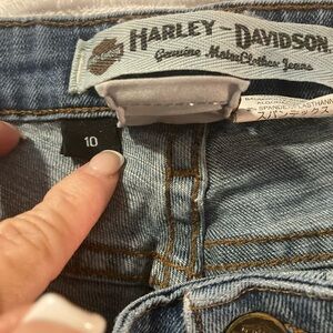 Harley-Davidson women’s vintage Y2K Denim Jeans size 11/12 boot cut